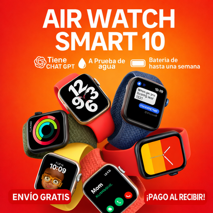 ⌚️ AirWatch Series 10 PRO + Caja y Cargador por Inducción + REGALO EXCLUSIVO SOLO HOY 🔥