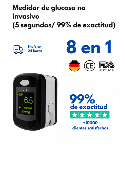 📱MONITOR GLUCOSA SIN PINCHAZOS GLUCOSMART - 60% DE DESCUENTO - PEDIR Y PAGAR EN CASA ✅